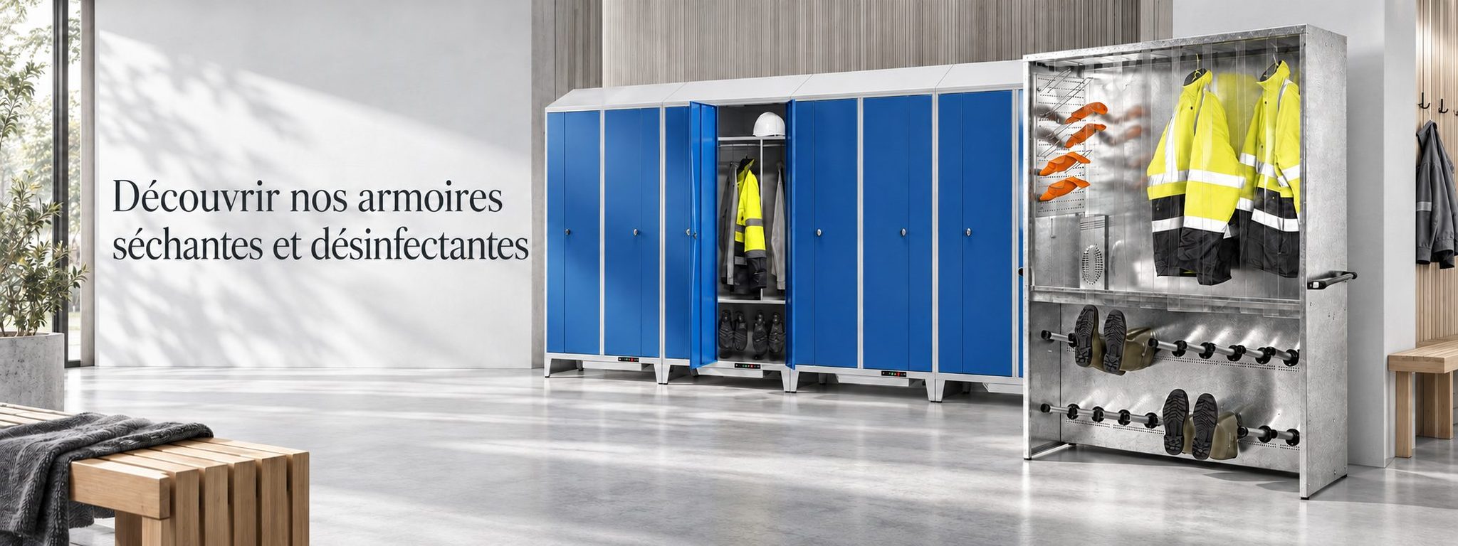 Armoires séchantes et désinfectantes pour vêtements de travail CARAY
