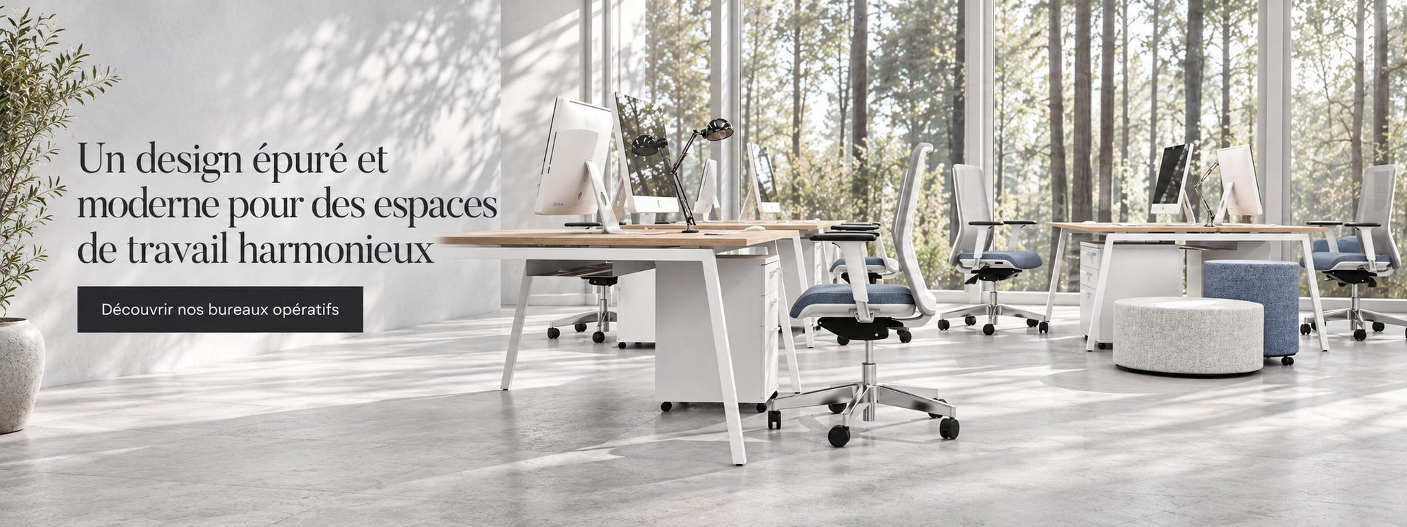 Bureaux opératifs au design épuré CARAY